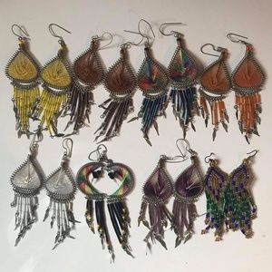 8 Pairs of Dangly Vintage Earrings